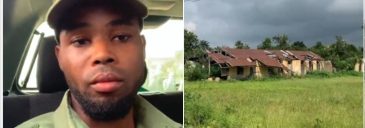 Corps member devasted as NYSC posts him to abandoned, ancient school