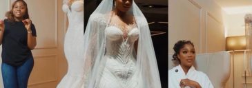 “She listened to everything I wanted” – Sharon Ooja pens appreciation note to Veekee James for making her wedding dress (video)